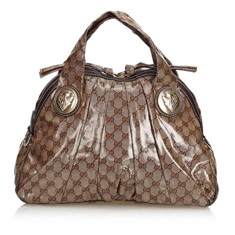 gucci small bag brown|gucci brown leather bag vintage.